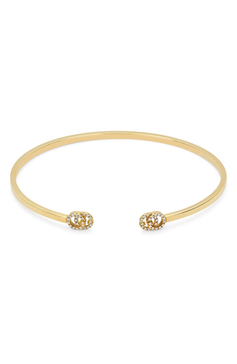 Gucci Double-G Diamond Cuff, Main, color, 