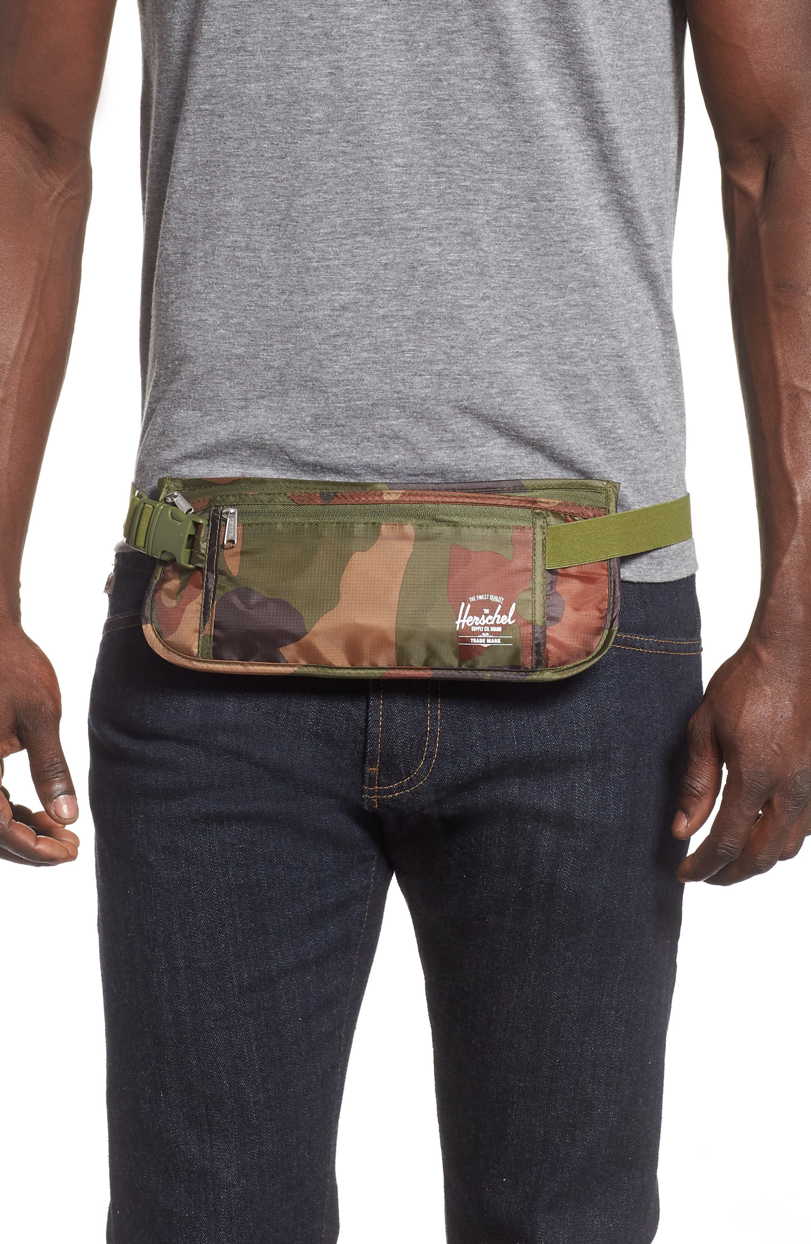 Camo Money Belt, Alternate, color, WOODLAND CAMO