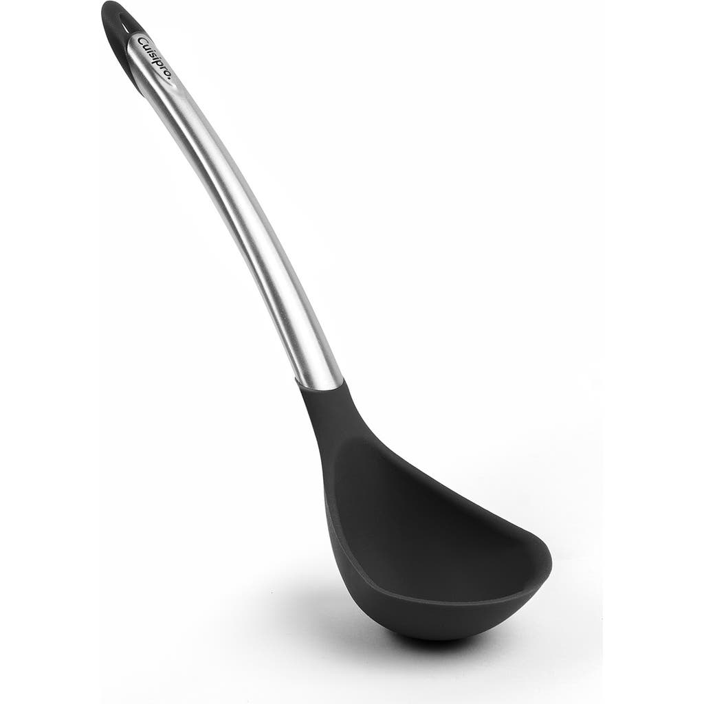 Cuisipro Silicone & Stainless Steel 12.25-inch Ladle In Black