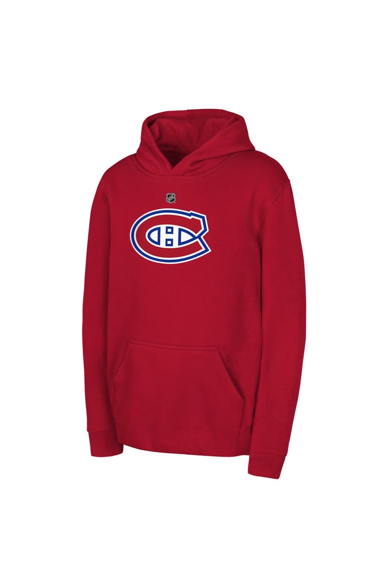 Youth Outerstuff Red Montreal Canadiens Primary Logo Pullover Hoodie, Main, color, Red