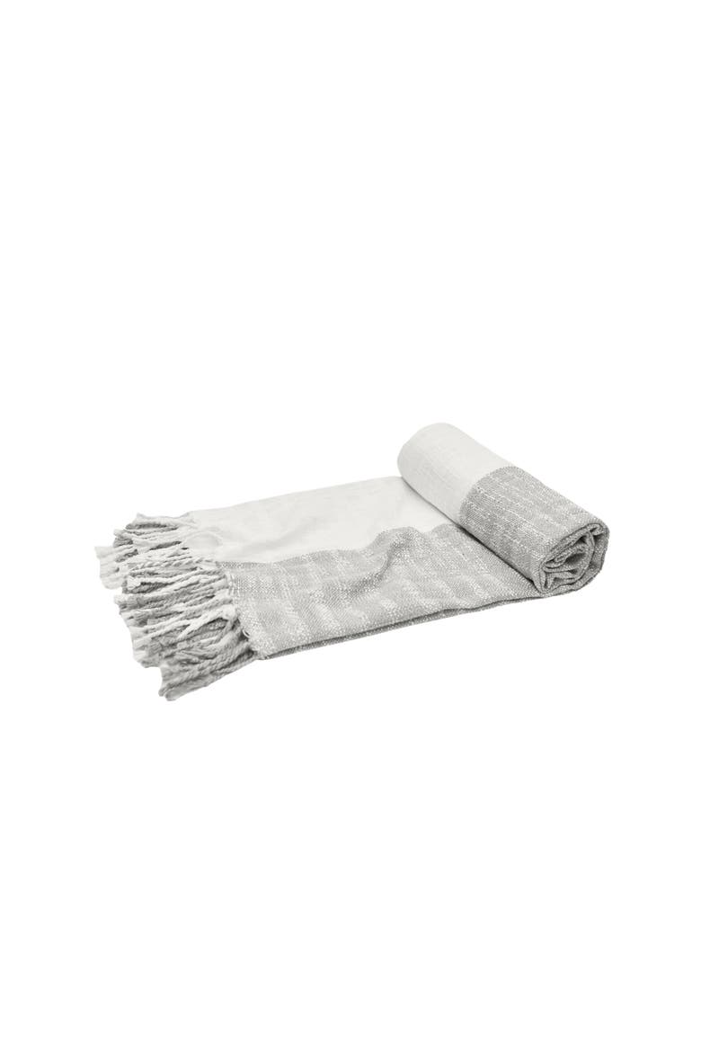 Eva Stone Accent Throw Blanket, Main, color, Grey