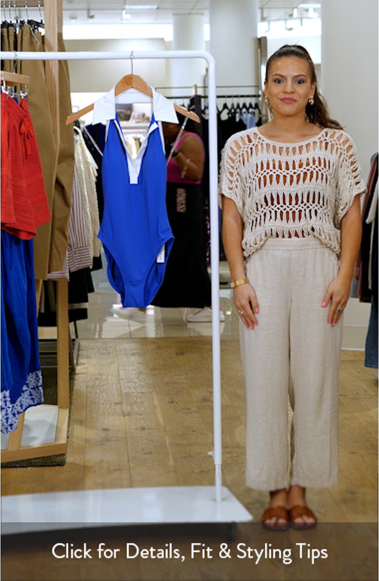 Tierna Collared One-Piece Swimsuit, sales video thumbnail