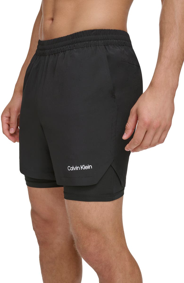 Calvin Klein Cross Fit Volley Swim Trunks, Alternate, color, 