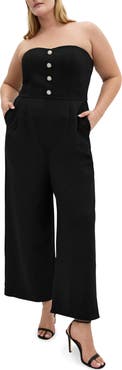 City Chic Alexi Strapless Jumpsuit