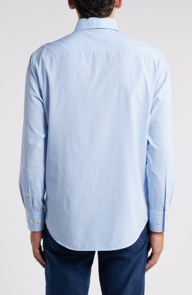 Peter Millar Cranbrook Check Performance Poplin Button-Down Shirt, Alternate, color,