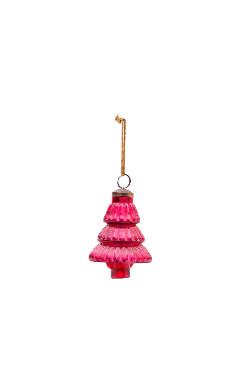 Glass Vintage Tree Christmas Tree Ornament Assortment of 3, Alternate, color, Pink
