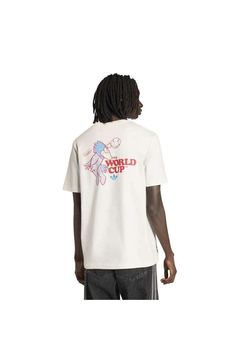 adidas Men's adidas  White 1998 FIFA World Cup Footix Mascot T-Shirt, Alternate, color, White