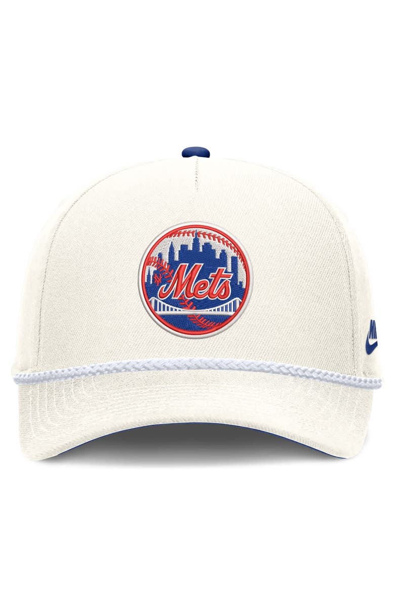 Nike Men's Nike Cream New York Mets Cooperstown Rise Adjustable Hat, Alternate, color, Cream