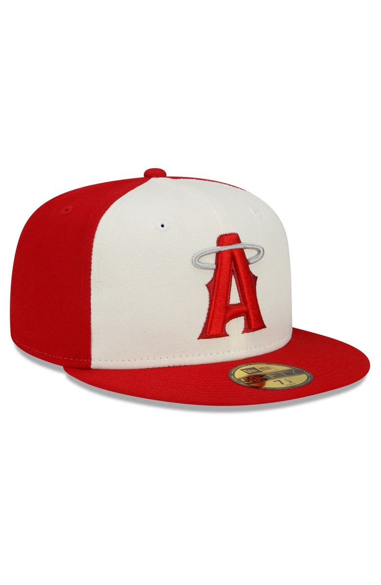 New Era Men's New Era Red Los Angeles Angels 2022 City Connect 59FIFTY Fitted Hat, Alternate, color, Red