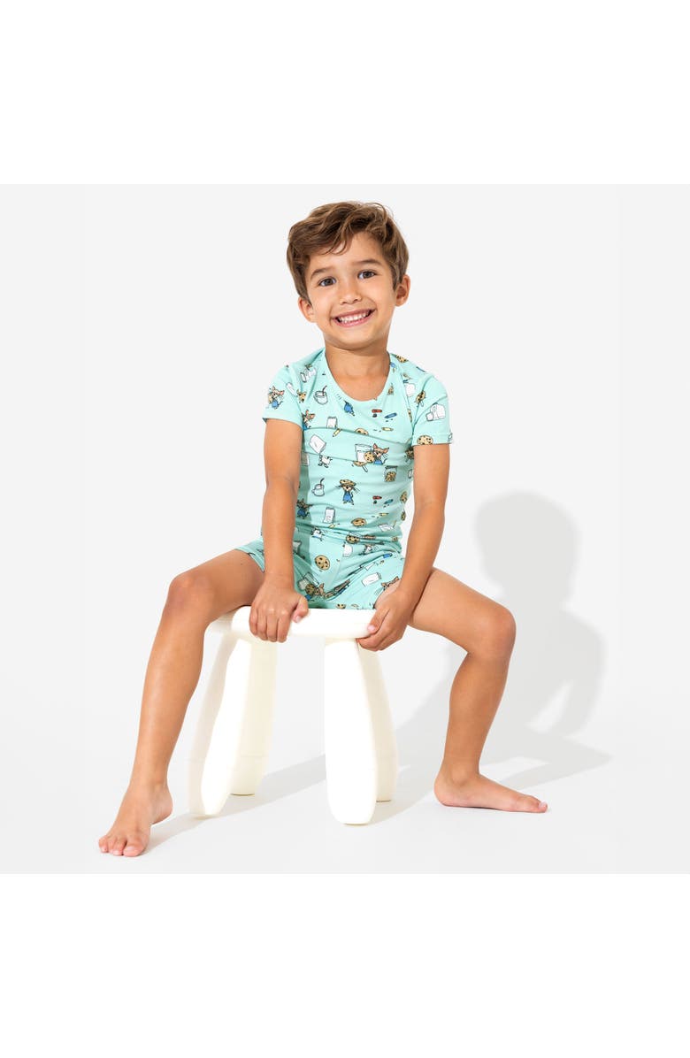 Bellabu Bear If You Give A Mouse A Cookie Kids 2-Piece Short Sleeve & Shorts Pajama Set, Alternate, color, 