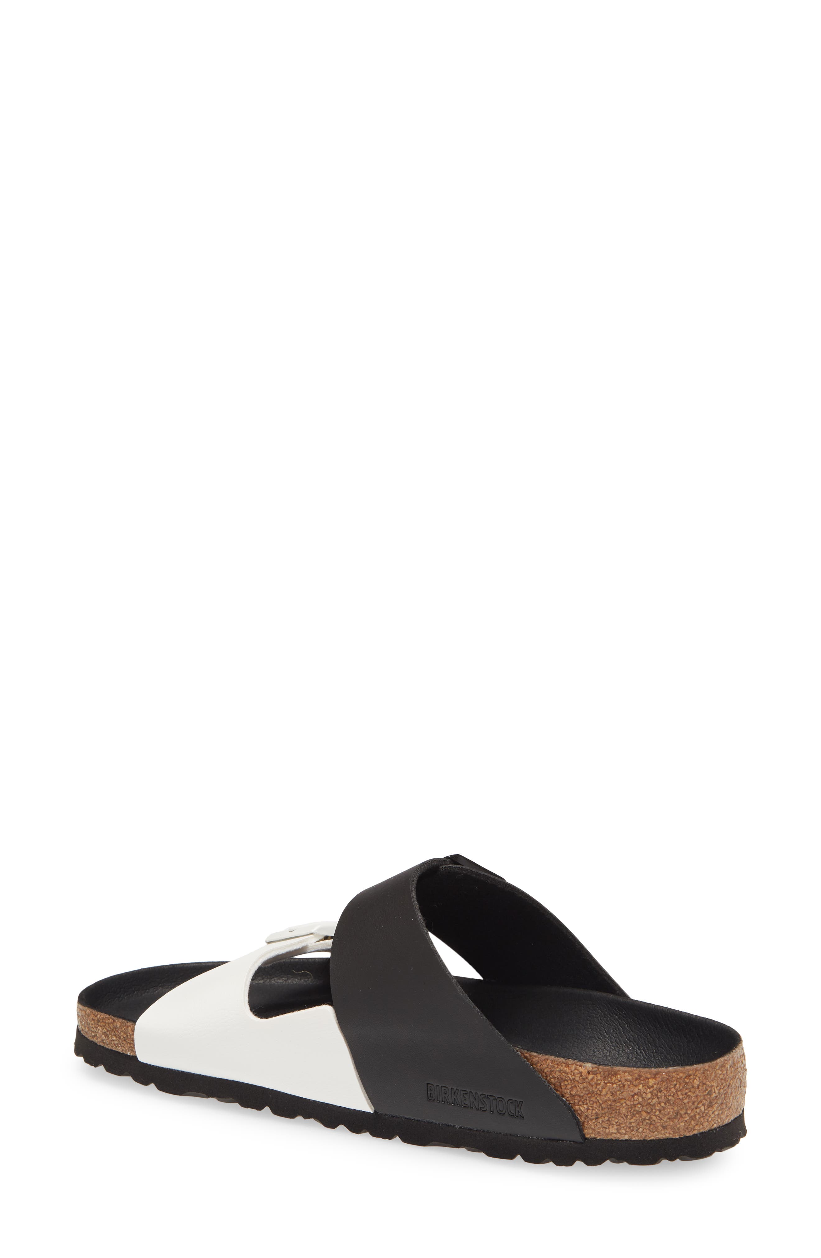 Arizona Birko-Flor™ Sandal, Alternate, color, BLACK/ WHITE
