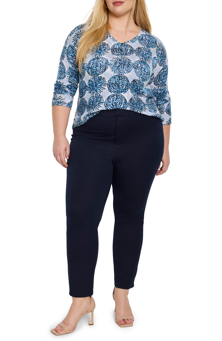 NIC+ZOE Copley Ankle Straight Leg Pants, Alternate, color, Dark Indigo