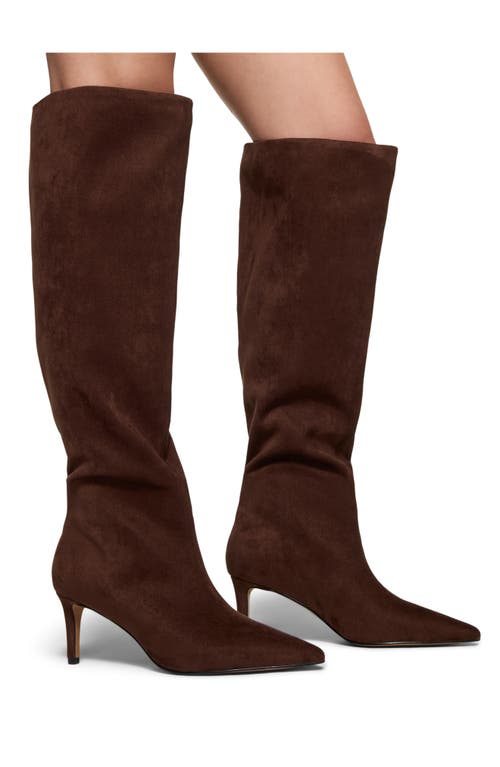 Aldo Kaylynn Pointed Toe Knee High Boot In Brown