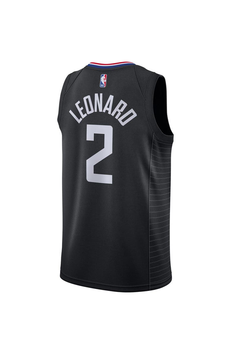 Jordan Brand Men's Jordan Brand Kawhi Leonard Black LA Clippers 2020/21 Swingman Jersey - Statement Edition, Alternate, color, 