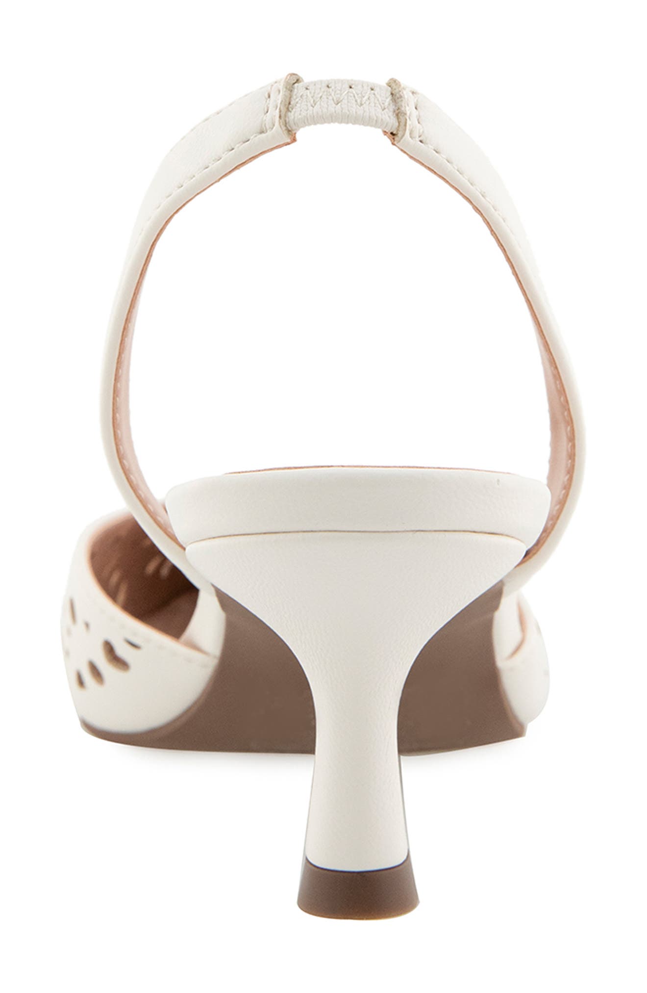 Kensie Ocean Cutout Slingback Pump, Alternate, color, White