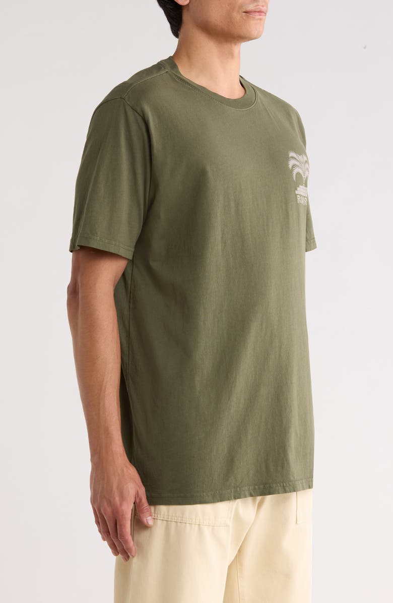 Roark Moto Palm Graphic T-Shirt, Alternate, color, Mil