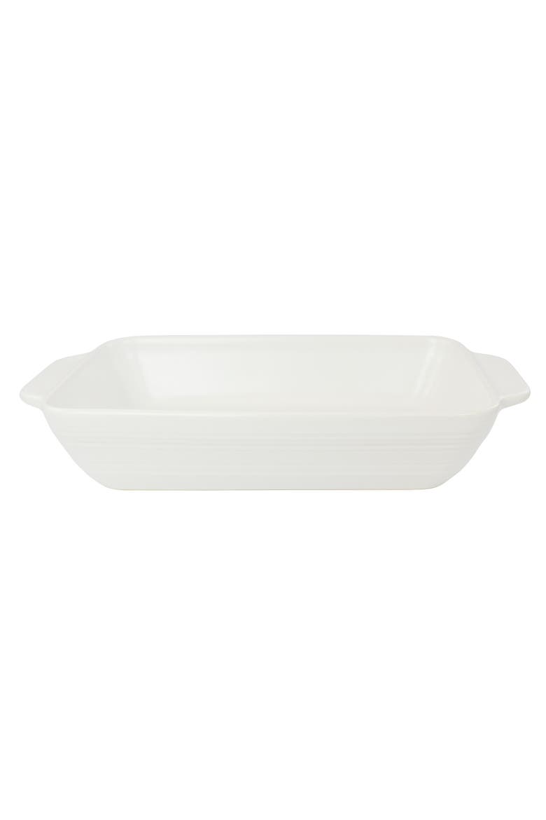 Gibson 4 Quart Rectangular Stoneware Baker, Alternate, color, White Speckle