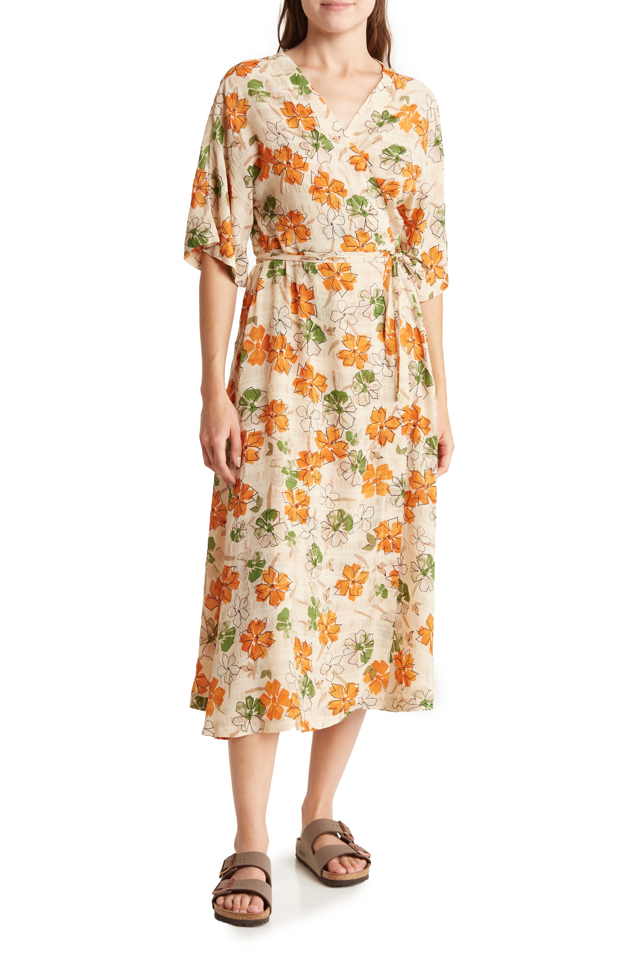 Lush Self Tie Floral Print Topper (Women) | Nordstromrack