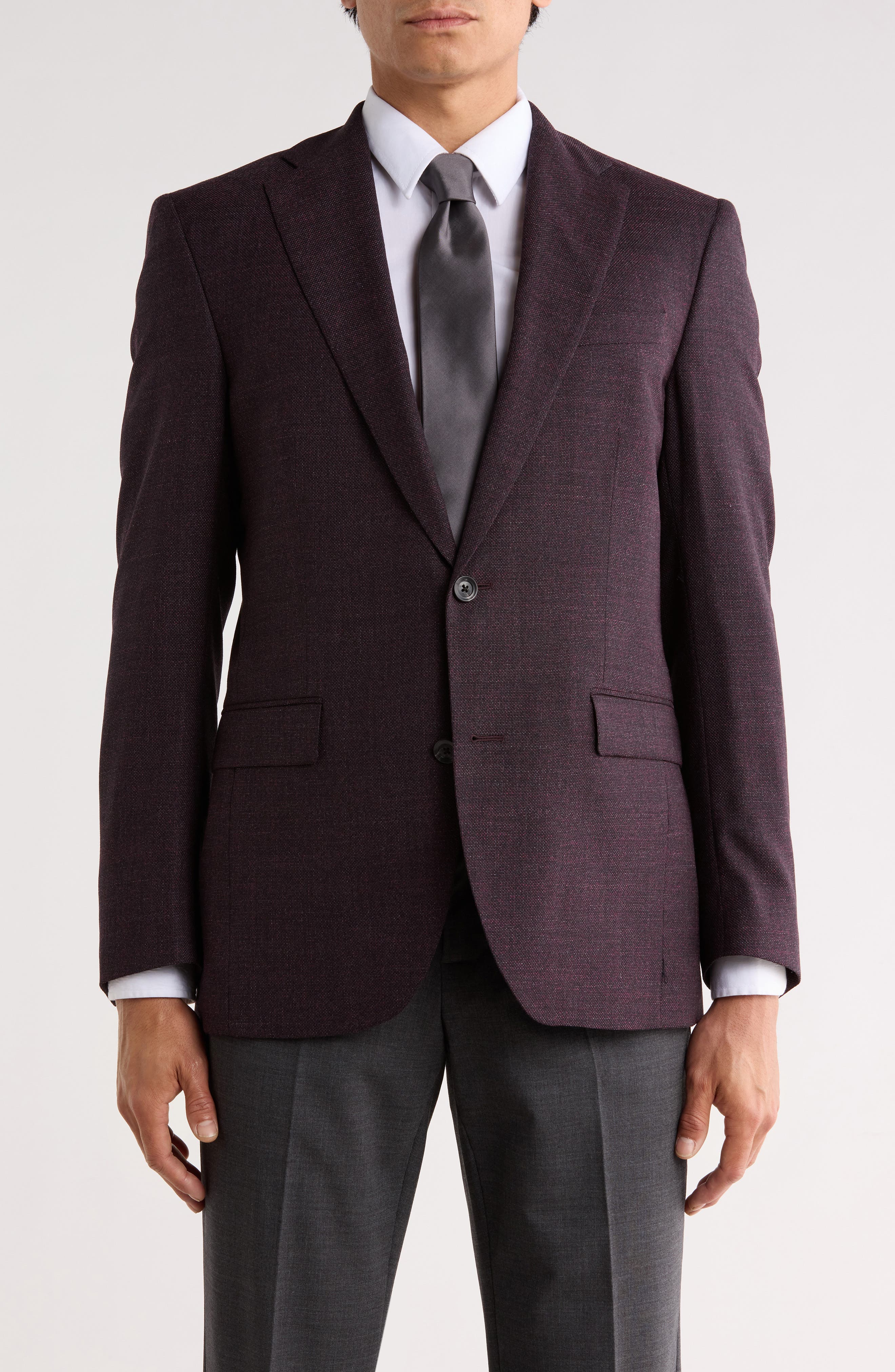 J|V by Jack Victor Elex Textured Stretch Wool Sport Coat