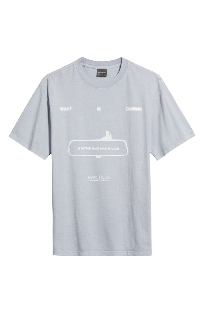 SANTO STUDIO What Is Coming Graphic T-Shirt, Alternate, color, Chambray