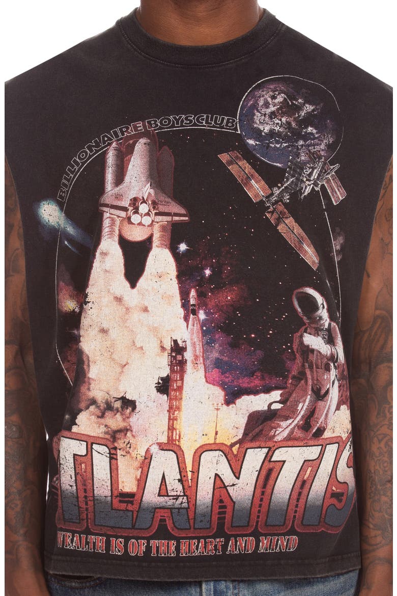 New Atlantis Sleeveless Graphic T-Shirt, Alternate, color, BLACK