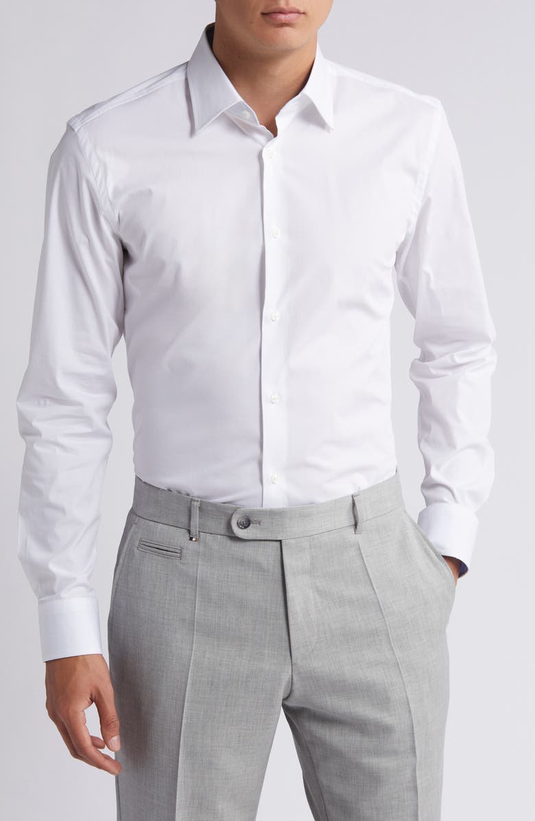 BOSS Hank Kent Slim Fit Dress Shirt, Main, color,