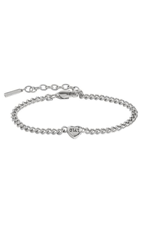 Oui Non Heart Inline Bracelet