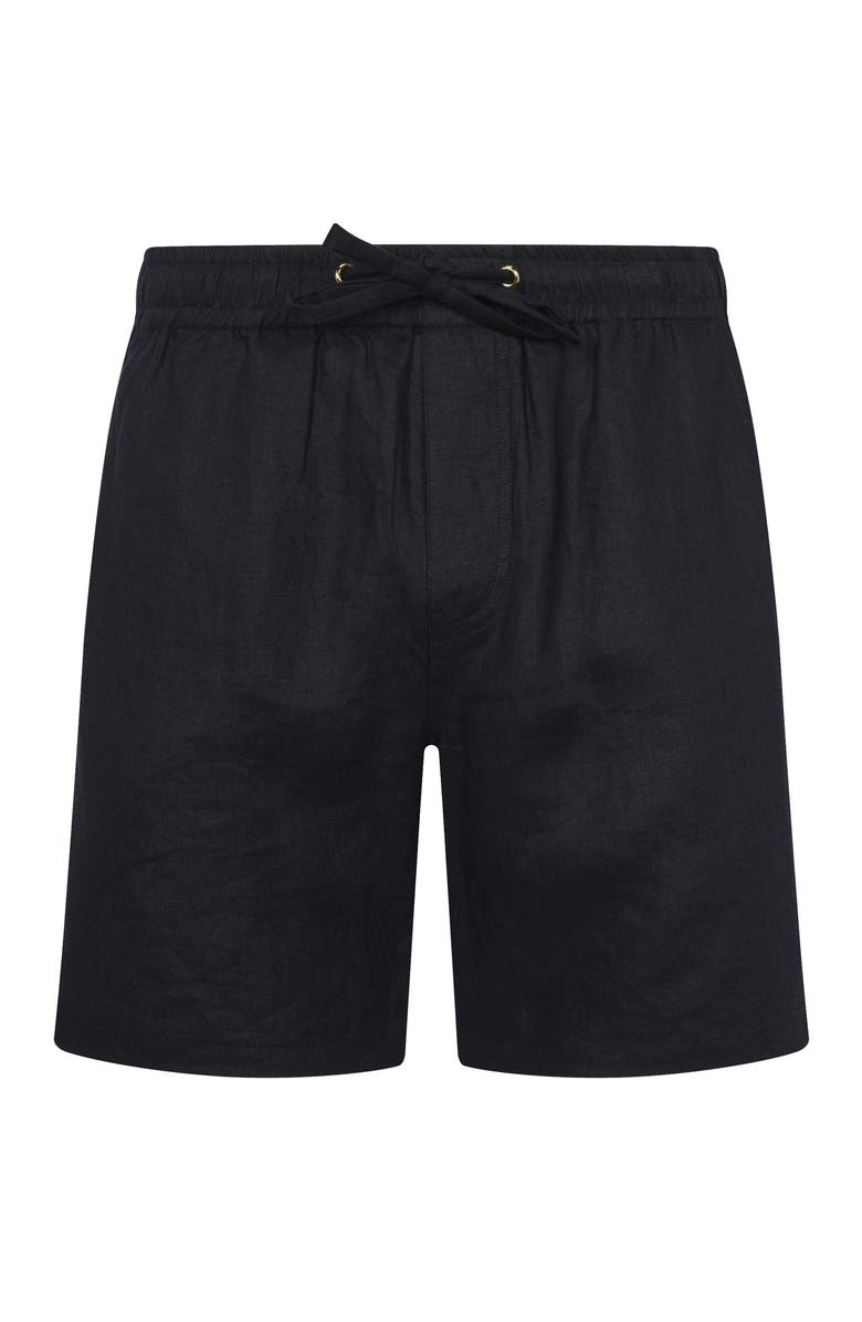 Aqua Blu Atelier Connor Shorts, Alternate, color, Black