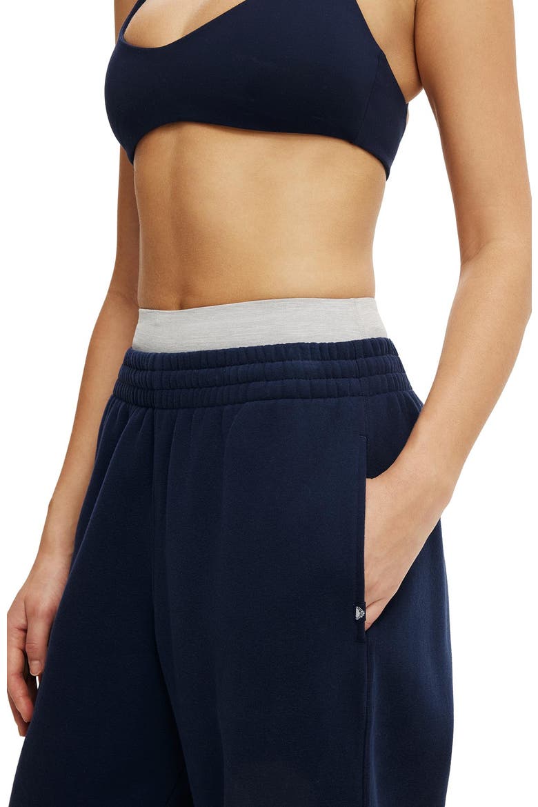 Women's Active Plush Boyfriend Jogger, Alternate, color, Prep Sport Navy