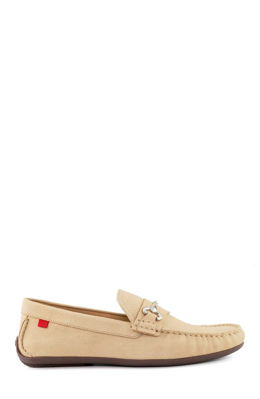 Marc Joseph New York Wall Street Leather Buckle Loafer, Alternate, color, Sand Italo Grainy