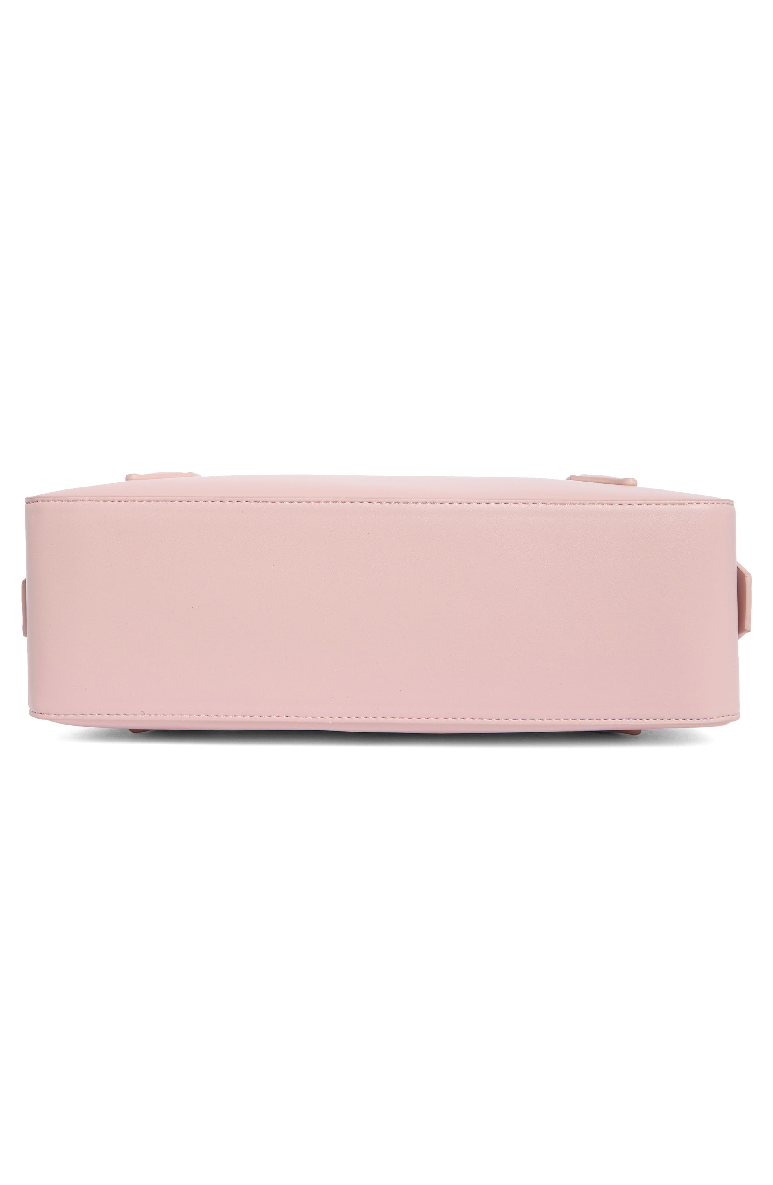 BCBG Faux Leather Shoulder Bag, Alternate, color, Pink