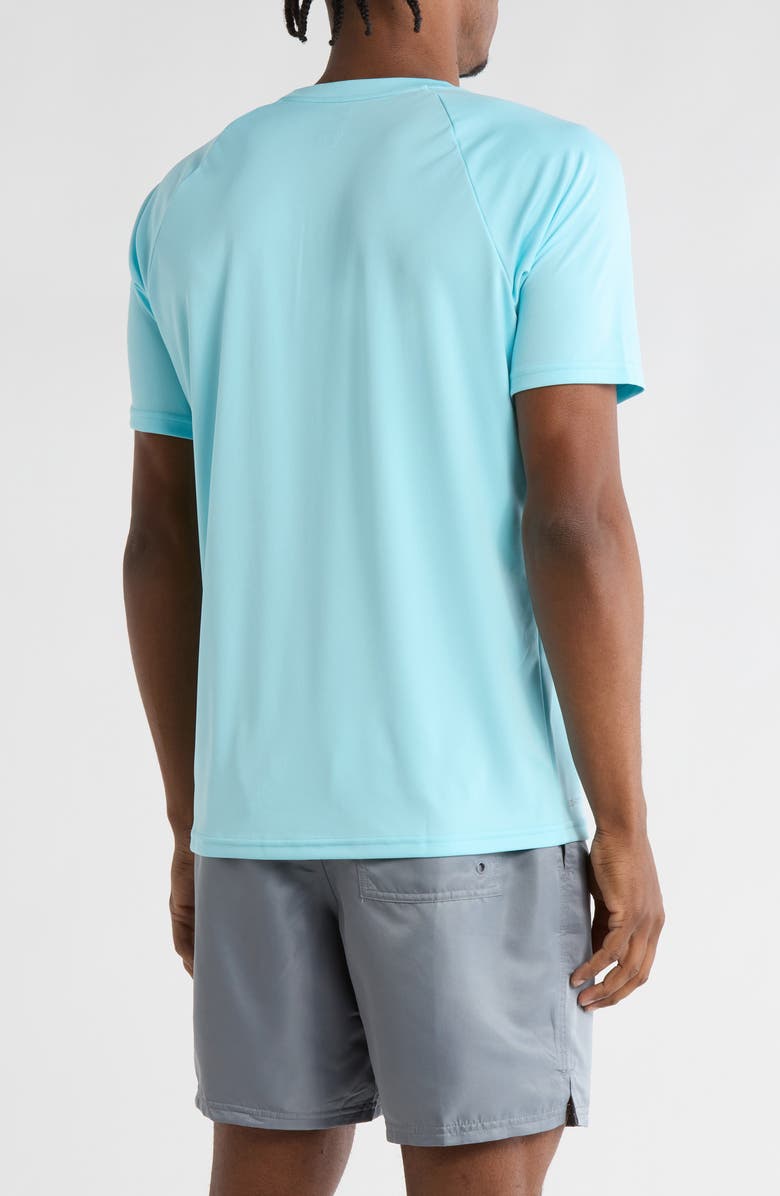 Nike Short Sleeve Hydroguard Swim Shirt, Alternate, color, Copa