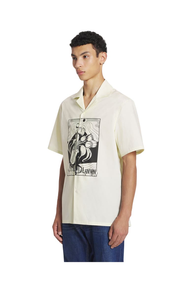 Lanvin Vase Printed Cotton Shirt, Alternate, color, 