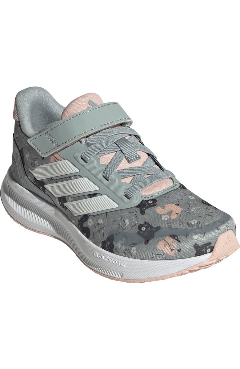 adidas Kids' Runfalcon 5 Sneaker, Main, color, Sage/ Off White/ Blush