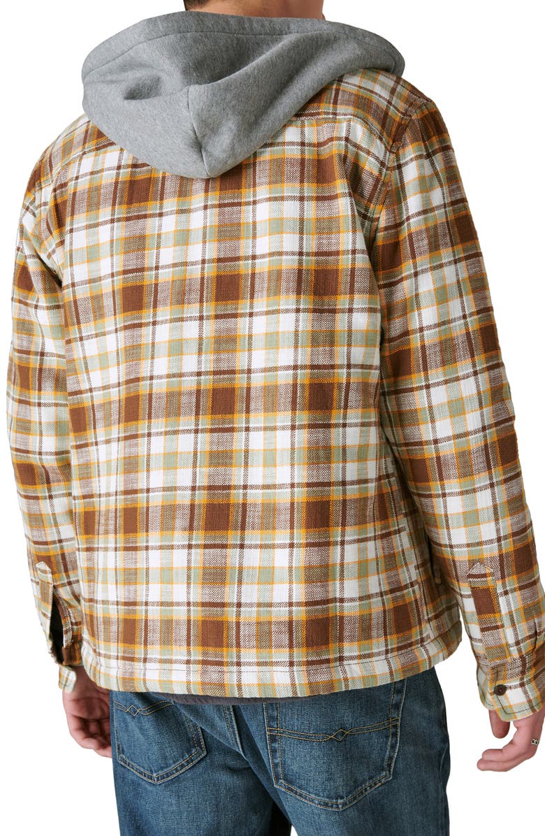 Lucky Brand Hooded Fleece Workwear Jacket, Alternate, color, 
