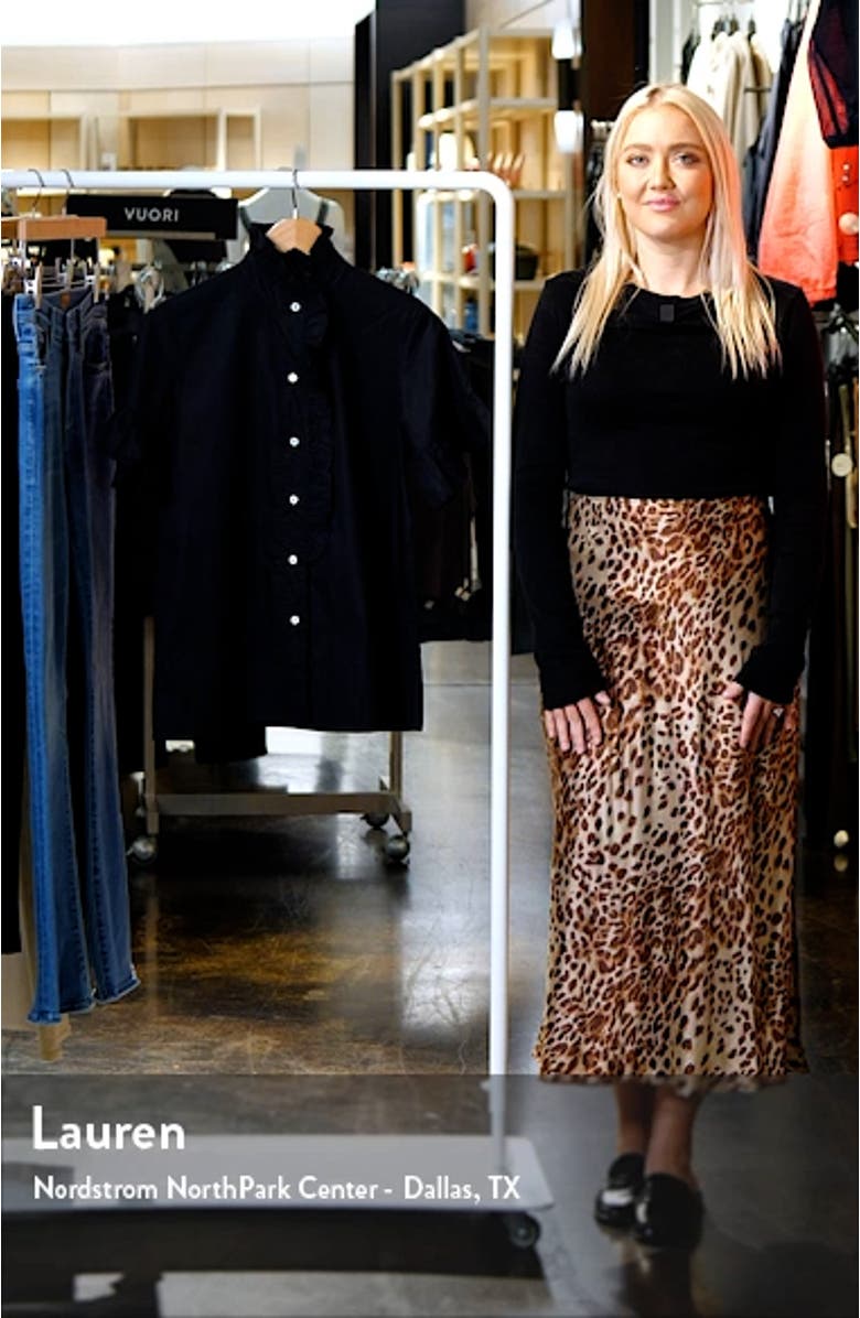 Vanessa Ruffle Detail Cotton Blouse, sales video thumbnail