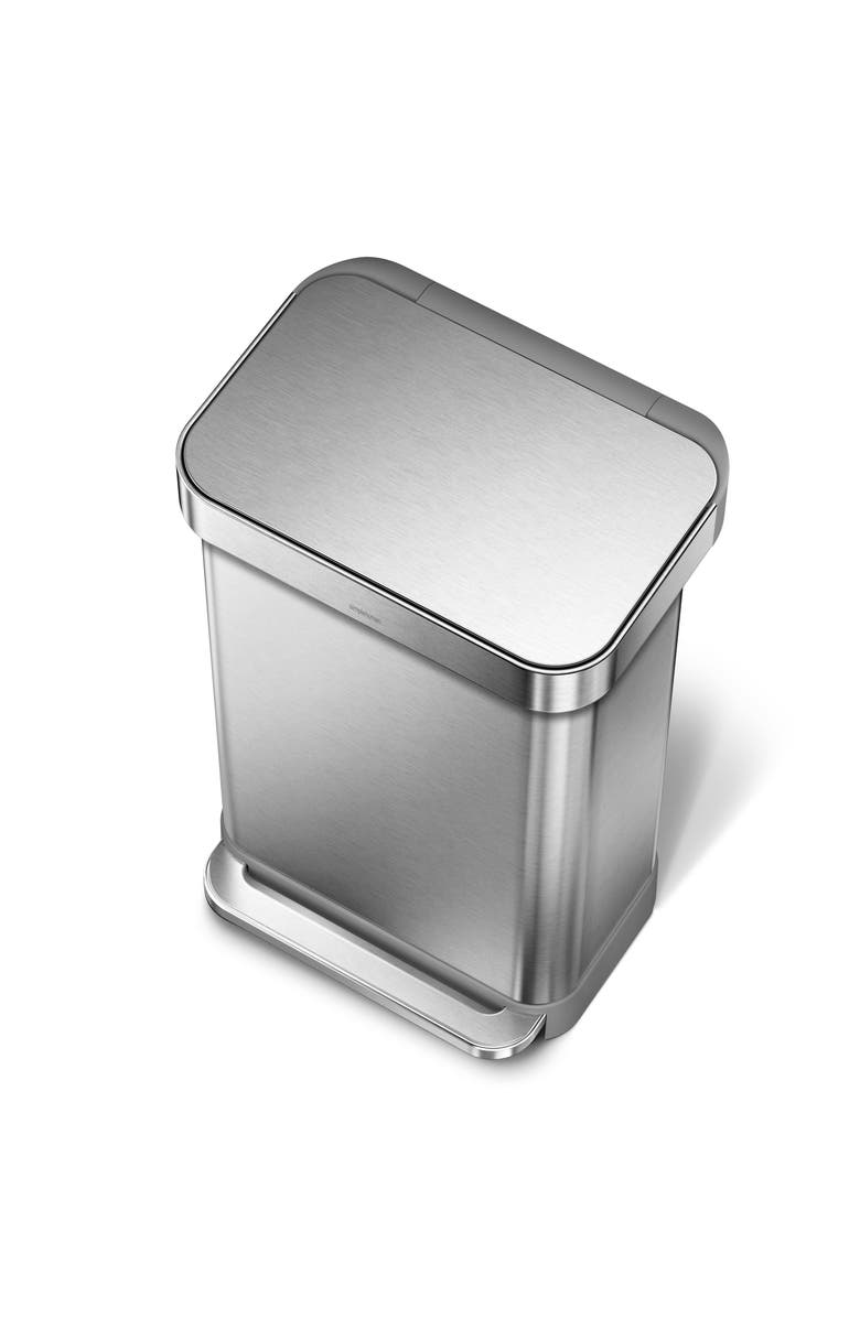 simplehuman 45L rectangular step can with liner pocket, Alternate, color,