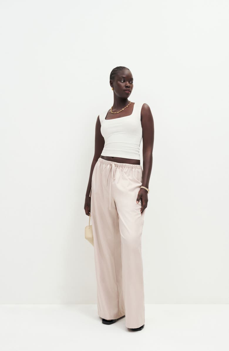 Reformation Keegan Square Neck Crop Tank, Alternate, color,