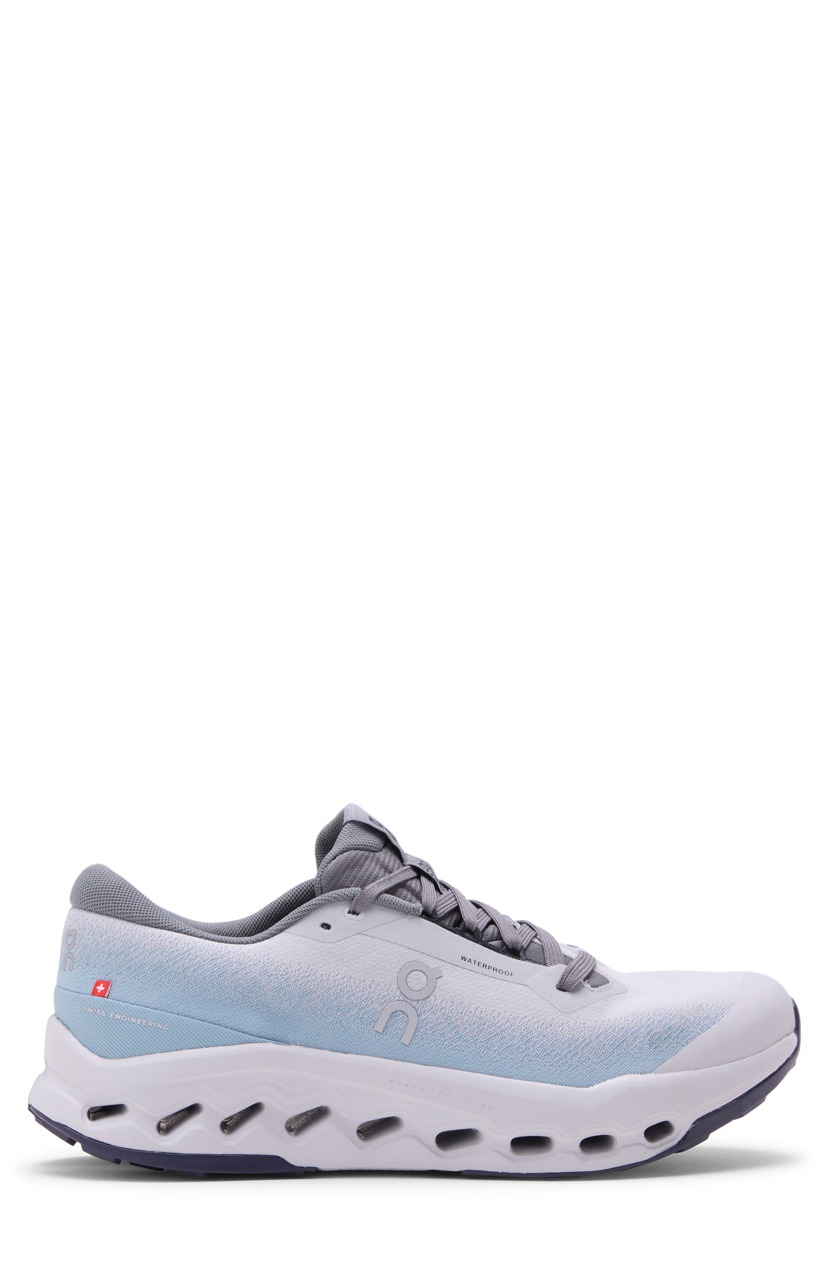 Cloudsurfer Trail 2 Waterproof Trail Running Shoe, Alternate, color, GLACIER/ TIDE
