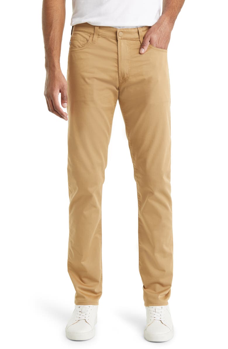 AG Tellis Airluxe<sup>™</sup> Commuter Performance Sateen Pants, Main, color, Vintage Khaki