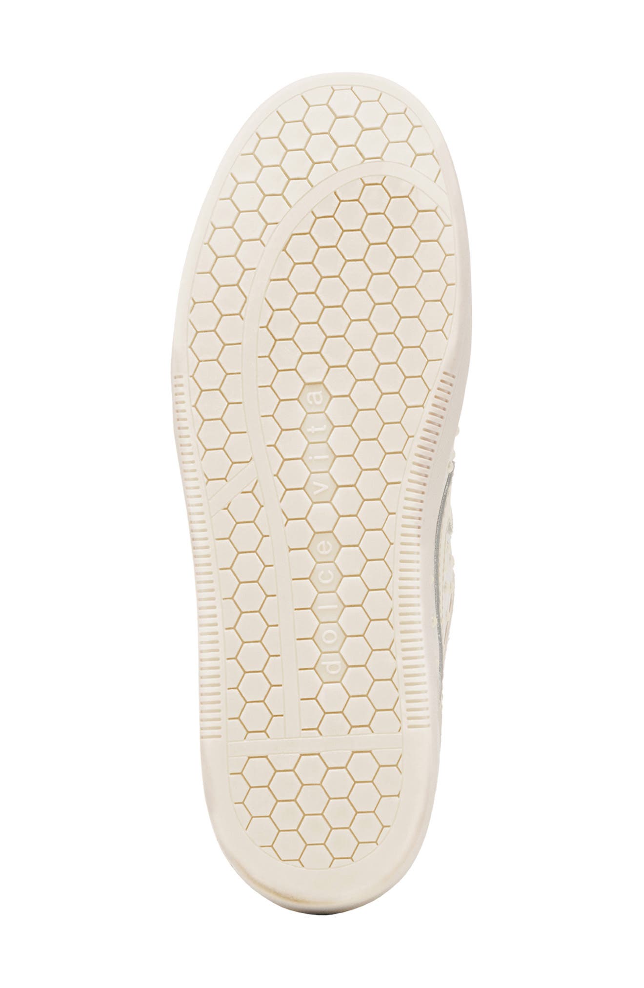 Notice Studded Sneaker, Alternate, color, OFF WHITE SATIN
