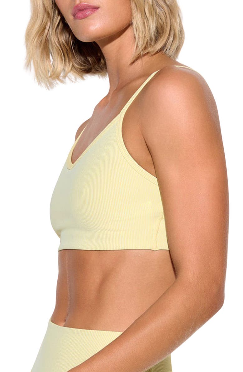 Spiritual Gangster Aria Sports Bra, Alternate, color, French Vanilla