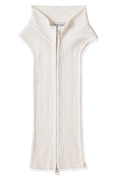 Coupe Pointelle Knit Wool Blend Dickey