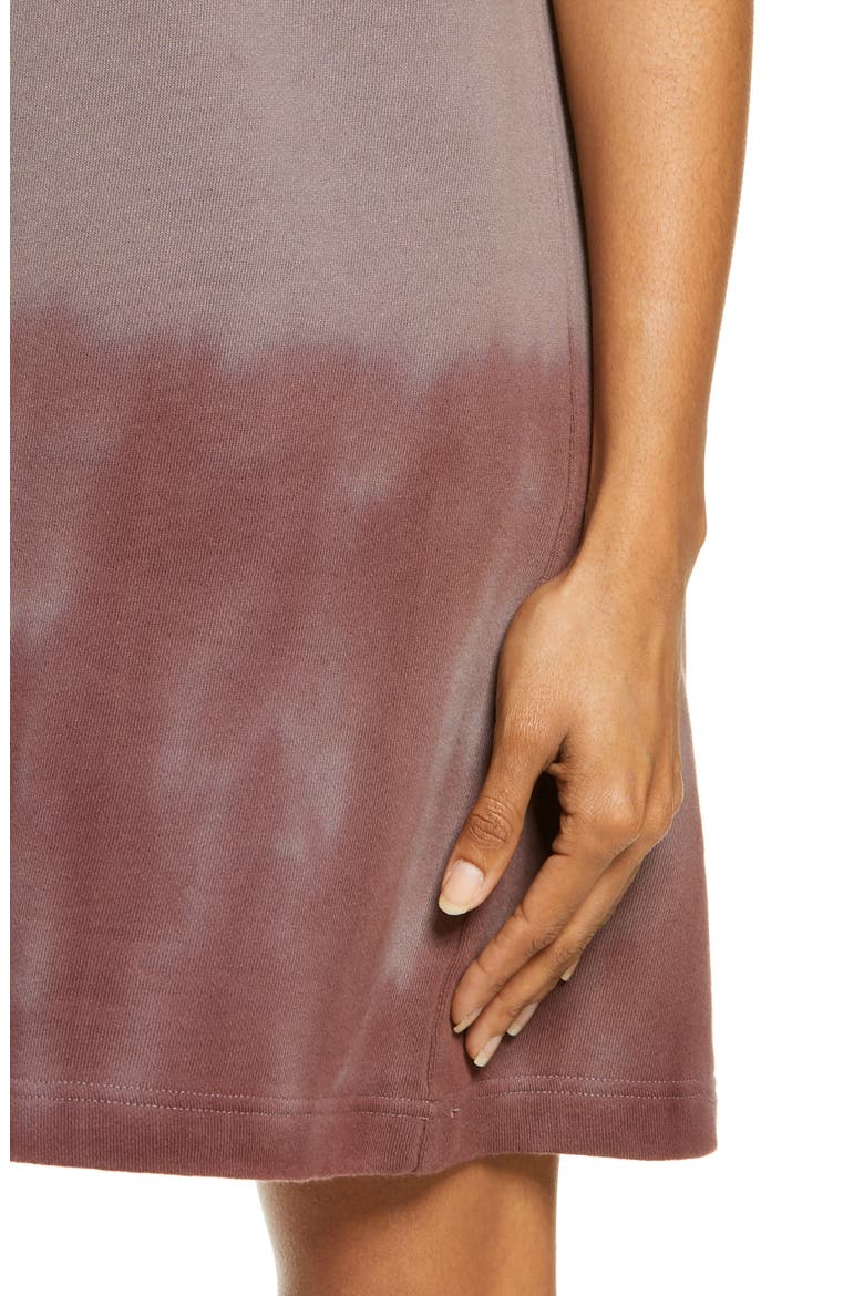 Tie Dye T-Shirt Dress, Alternate, color, GREY SPARROW