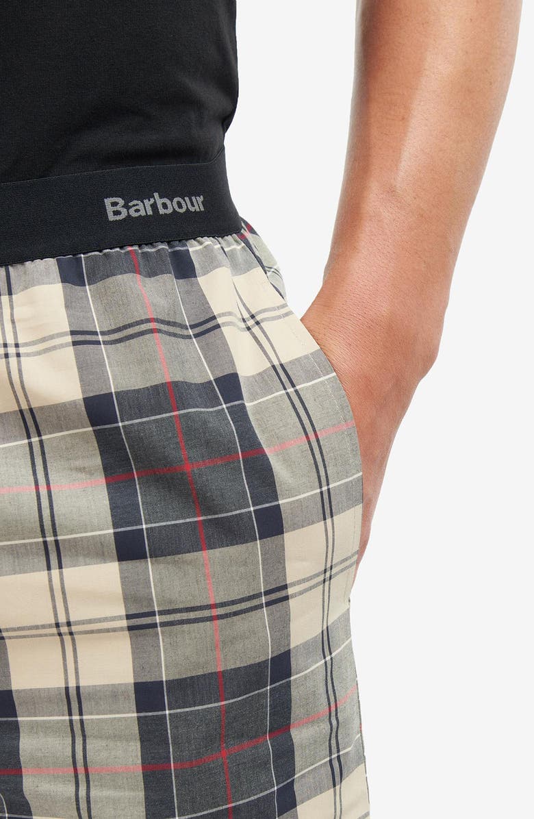 Barbour Bailes Pocket T-Shirt & Plaid Pajama Shorts, Alternate, color, 