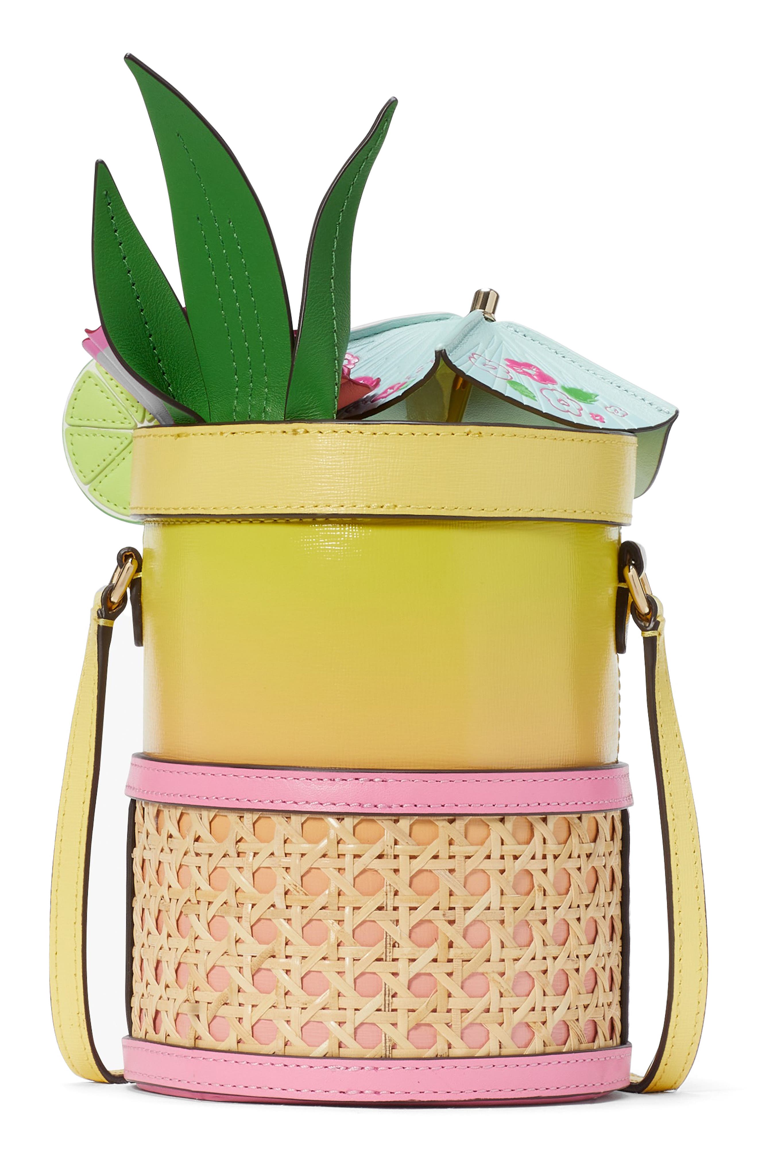 Kate Spade New York 3D drink leather crossbody bag, Alternate, color, 