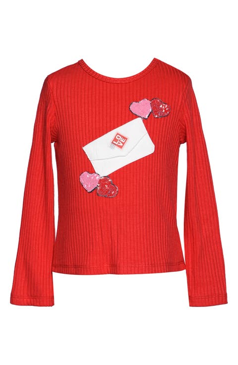 Kids' Love Letter Rib T-Shirt (Little Kid)