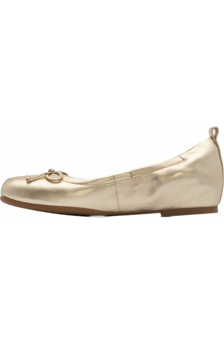 ABEO Cadence Bow Ballet Flat, Alternate, color, Light Gold - Regular