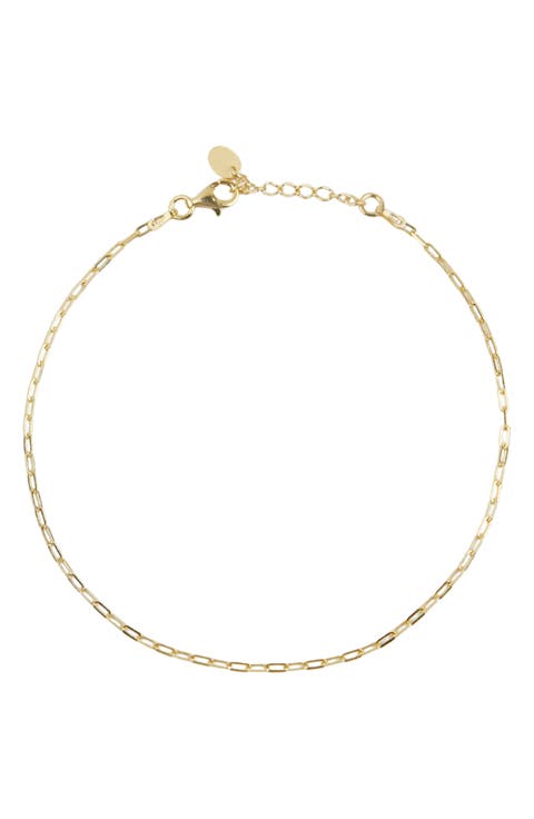 Paper Clip Chain Anklet