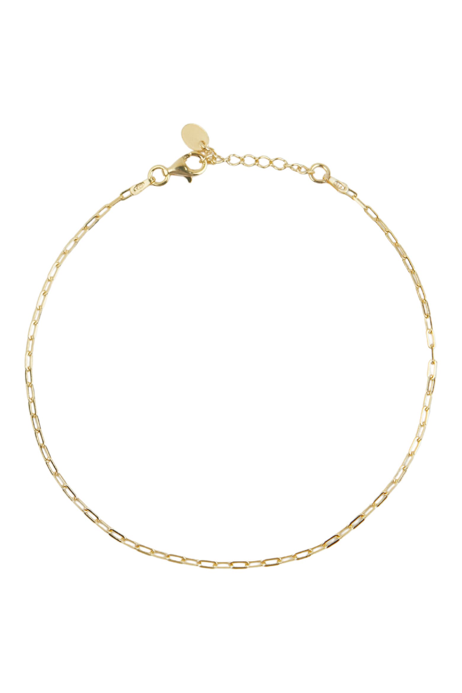 Decorative Paper Chain Argento Vivo Sterling Silver Paper Clip Chain Anklet (Women ...